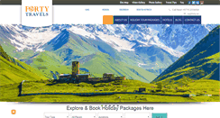 Desktop Screenshot of fortytravels.com